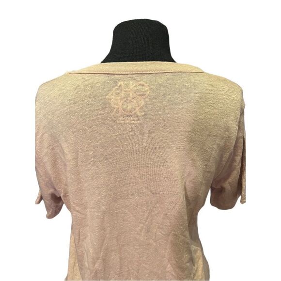 NWT Chaser Living In the Moment linen boxy short sleeve tee S - Picture 4 of 9